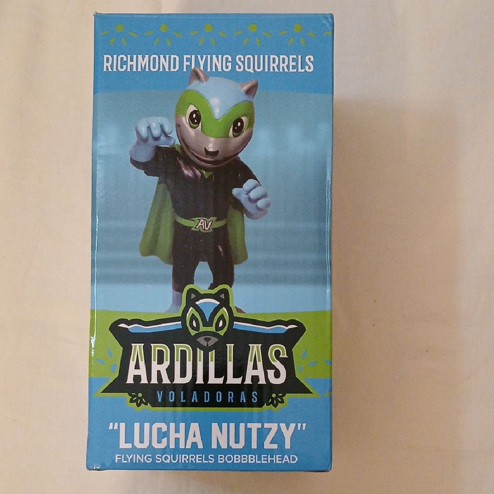 Richmond Flying Squirrels Lucha Nutzy Bobblehead